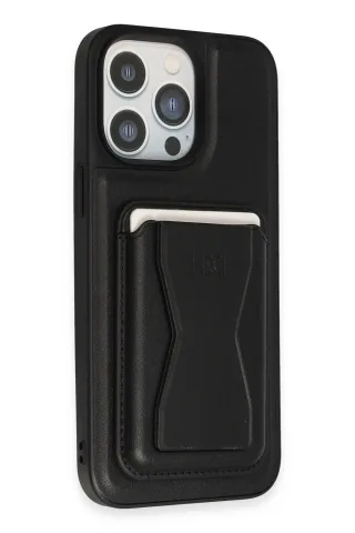 HDD iPhone 14 Pro Kılıf HD Deri Luxury Magnet Kartvizitli Kapak