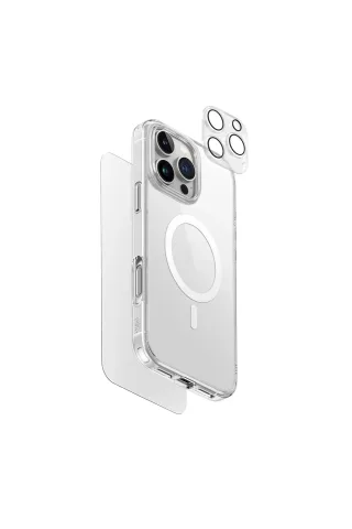 Uniq iPhone 16 Pro Clearvue Magsafe 3in1 Set Kapak