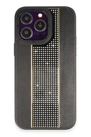 HDD iPhone 15 Pro Kılıf HBC-160 Almera Taşlı Kapak