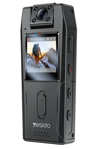 Yesido KM25 1.3inch Ekranlı 180 Derece Dönebilen 1080P Vücut Kamerası