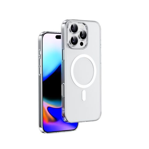 Apple iPhone 16 Pro Kılıf M-safe Şarj Özellikli Wiwu YXK-207 Invisible Pro Sert PC Kapak