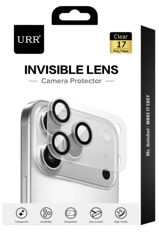 URR Apple iPhone 17 Pro Invisible Kamera Lens Koruyucu