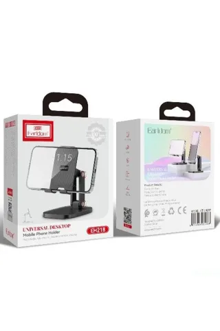 Earldom EH218 Ayarlanabilir Katlanabilir Masaüstü Telefon ve Mini Tablet Tutucu