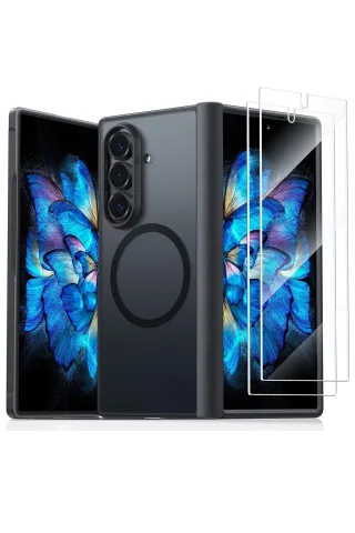 Torras Samsung Galaxy Z Fold 7 2 Adet Ekran Koruyuculu Guardian Magsafe Kılıf