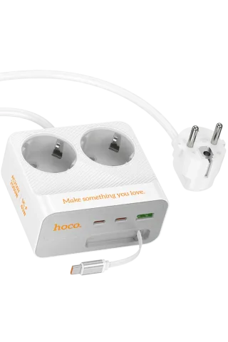 Hoco. AC28 Descanso 6in1 2M 2500W Priz Dönüştürücü