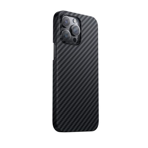 Apple iPhone 14 Pro Kılıf M-safe Özellikli Karbon Fiber Benks Essential Kevlar Kapak