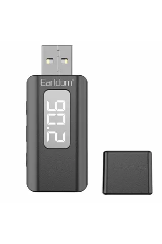 Earldom BR17 BT 5.3 SD Kart ve Aux Çıkışlı Arama Destekli Dijital Ekranlı 2in1 USB FM Transmitter