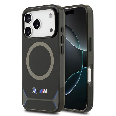 Apple iPhone 17 Pro Kılıf BMW Orjinal Lisanslı M-safe Şarj Özellikli Metal Buton Tasarımlı IML Baskılı M Dizayn Kapak