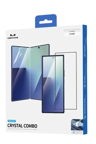 Keephone Samsung Galaxy Z Fold 7 Crystal Combo 2.5D HD Ekran Koruyucu