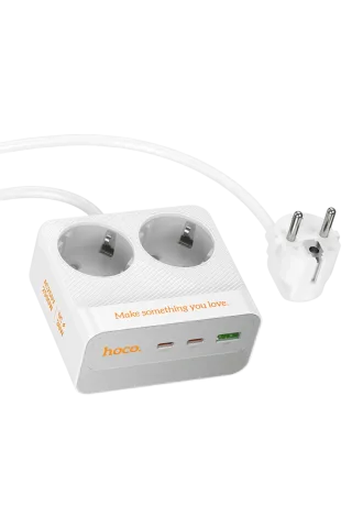 Hoco. AC27 Descanso 5in1 2M 2500W Priz Dönüştürücü