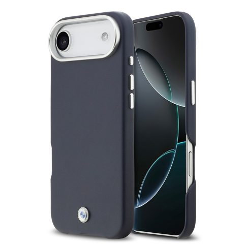 Apple iPhone 17 Air Kılıf BMW Orjinal Lisanslı M-safe Şarj Özellikli Metal Logolu Tam Kaplama Deri Kapak