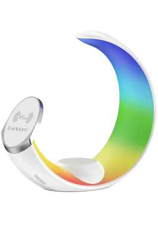 Earldom WC55 4in1 15W Telefon Saat ve Airpods İçin RGB Kablosuz Şarj Standı