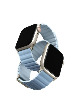 Uniq Watch 41mm Revix Premium Reversible Manyetik Kordon - Mavi-Açık