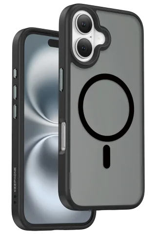 Keephone iPhone 16 Mago Pro Magsafe Kılıf - Siyah Titanyum