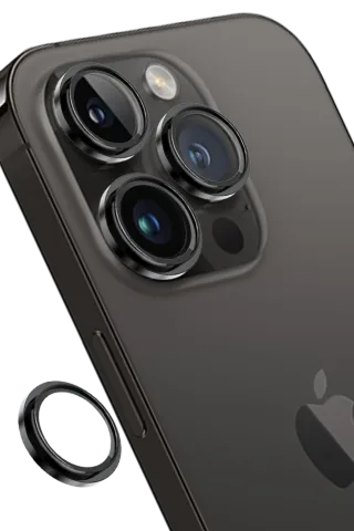 Keephone iPhone 14 Pro Max Capital Alüminyum AR Kamera Lens Koruyucu