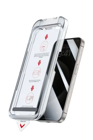 Yesido iPhone 15 Pro TG18 AutoKit Hayalet Cam Ekran Koruyucu