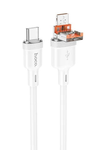 Hoco. U131 1.2M 2in1 USB ve Type-C to Type-C Şarj Data Kablosu