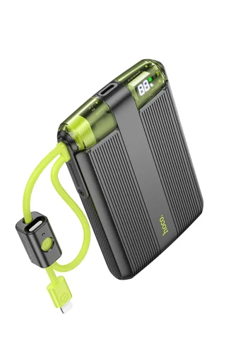 Hoco. J127 Dijital Göstergeli Dual Kablolu 20W 10.000 mAh PD Mini Powerbank