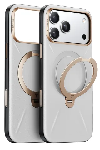 Torras Apple iPhone 17 Pro O Stand Spin VegSkin Serisi Magsafe Kılıf