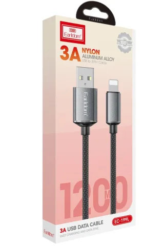 Earldom EC-199L 1.2M 3A USB to Lightning Hızlı Şarj Kablosu