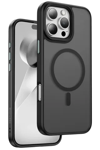 Keephone iPhone 16 Pro Max Mago Pro Magsafe Kılıf - Siyah Titanyum
