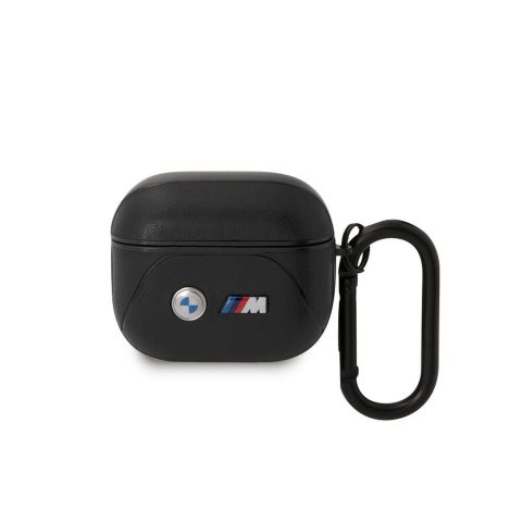 Apple Airpods 3. Nesil Kılıf BMW Orjinal Lisanslı PU Deri Tasarımlı 3 Renk Çizgili Çift Metal Logolu Kapak
