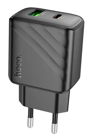 Hoco. CS23A Sunlight 30W 1 Adet Type-C ve 1 Adet USB 3.0 QC Çıkışlı PD Hızlı Şarj Aleti
