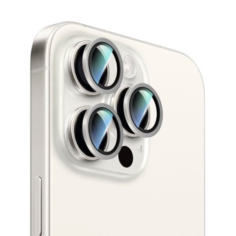 Apple iPhone 14 Pro Max CaseWorld Alloy Serisi Oleofobik Anti Reflective Kamera Lens Koruyucu