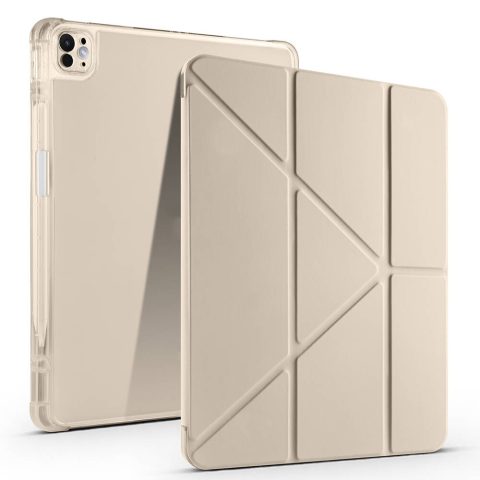 Apple iPad Pro 13 2025 M5 Kılıf Zore Tri Folding Kalem Bölmeli Standlı Kılıf
