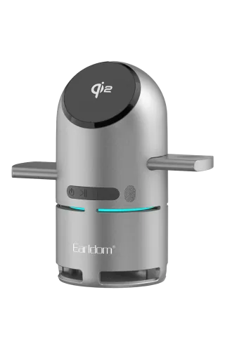 Earldom WC77 3in1 15W Telefon 2.5W Saat ve 5W Airpods İçin Dahili Hoparlörlü Kablosuz Şarj Standı