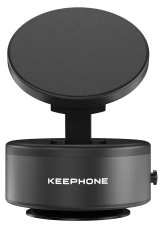 Keephone CR107 Vantuzlu 360 Derece Ayarlanabilir Kablosuz Şarj Destekli Manyetik Magsafe Telefon Tutucu