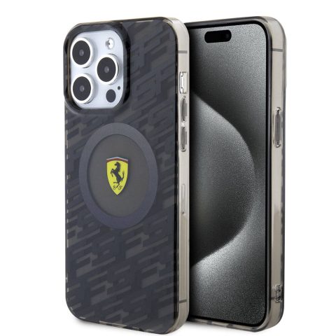 Apple iPhone 15 Pro Max Kılıf Ferrari Orjinal Lisanslı M-safe Şarj Özellikli Multi SF Kapak