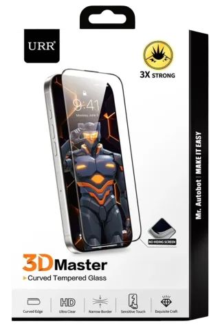 URR Apple iPhone 16 Pro Max 3D Master Curved HD Cam Ekran Koruyucu