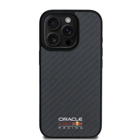 Apple iPhone 16 Pro Kılıf Redbull Orjinal Lisanslı M-safe Şarj Özellikli Karbon Fiber Tasarımlı Parlayan Logolu Kapak