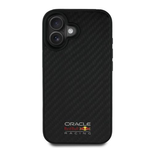 Apple iPhone 16 Kılıf Redbull Orjinal Lisanslı M-safe Şarj Özellikli Karbon Fiber Tasarımlı Parlayan Logolu Kapak