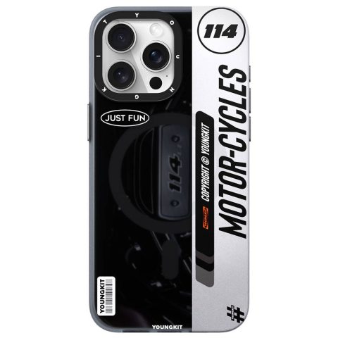 Apple iPhone 14 Pro Max Kılıf M-safe Şarj Özellikli Youngkit Motorcycle Legend Serisi Kapak