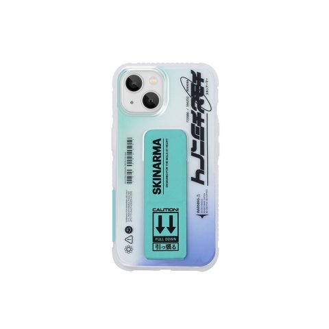 Apple iPhone 13 Kılıf Skinarma Şeffaf Desenli Airbag Tasarımlı Standlı Hakko Kapak