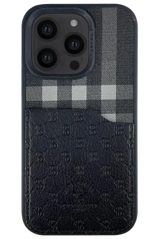 Santa Barbara Polo Racquet Club iPhone 14 Pro Plaid Kartvizitli Kapak