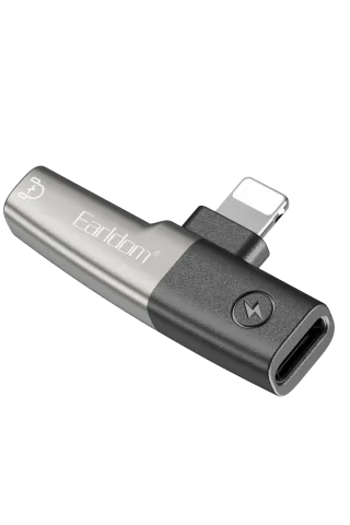 Earldom OT107L Lightning to 3.5mm ve Lightning Çıkış Dönüştürücü