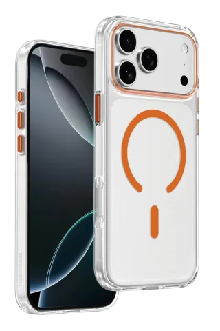 Keephone Apple iPhone 17 Pro Max Aurora Şeffaf Magsafe Kılıf