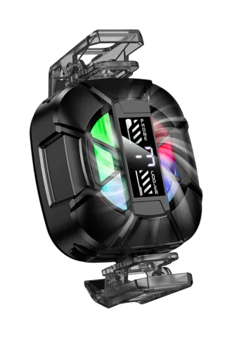 Hoco. GA5 Triumph Dijital Göstergeli RGB Işıklı Manyetik Radyatör Telefon Soğutucu Fan