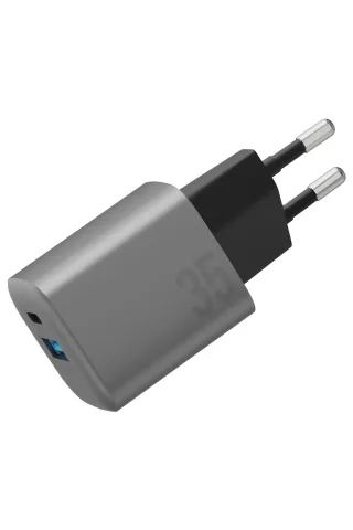 Energea AmpCharge GaN35 35W Type-C ve 30W USB 3.0 Çıkışlı Hızlı Şarj Aleti