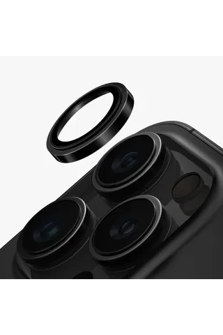 Uniq iPhone 16 Pro Max Optix Çelik Çerçeveli Sapphire Kamera Lens Koruyucu