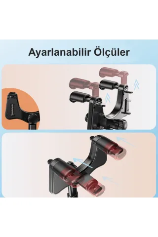 Yesido C196 Dikiz Aynasına Sabitlenen Ayarlanabilir Araç Tutucu