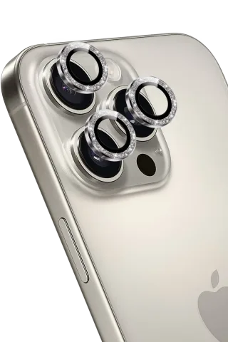 Keephone iPhone 15 Pro Max Maria Simli Kamera Lens Koruyucu