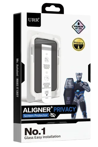 URR Apple iPhone 14 Aligner+ Hayalet Cam Ekran Koruyucu