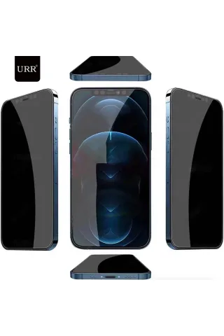 URR iPhone 15 Pro 4 Way Anti Spy 360 Privacy Cam Ekran Koruyucu