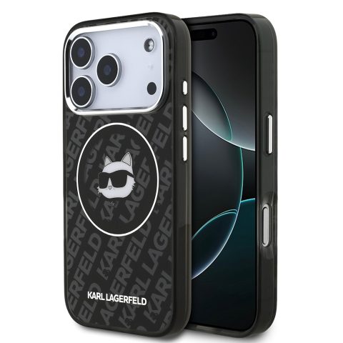 Apple iPhone 17 Pro Kılıf Karl Lagerfeld Orjinal Lisanslı IML Baskılı Choupette Heads Kapak