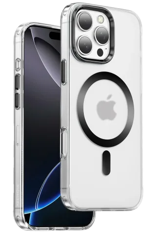 Keephone iPhone 16 Pro Max Dazzle Pro Matte Magsafe Kılıf - Siyah Titanyum